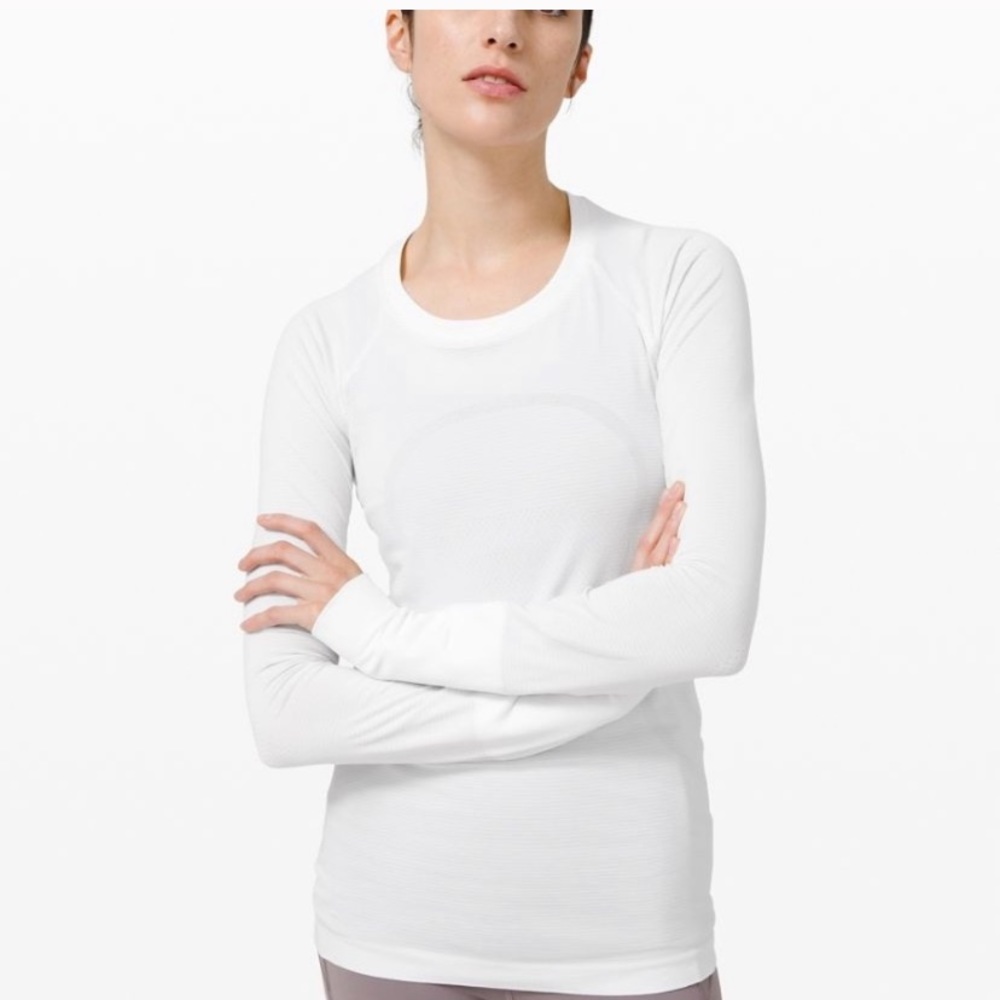 Lululemon Swift Tech Long Sleeve White Siz…